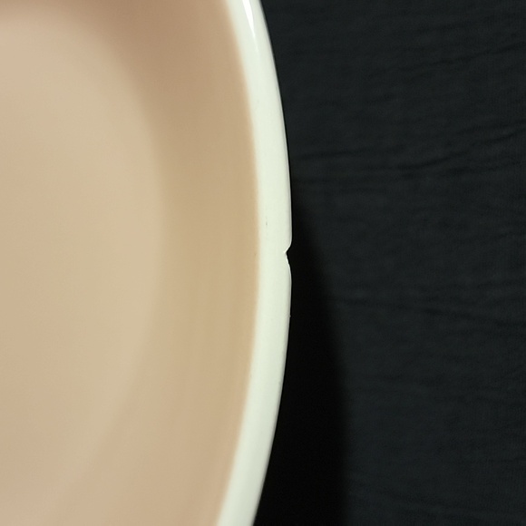 Harkerware MCM Pink Tan Oval Soup Bowls - Picture 8 of 8